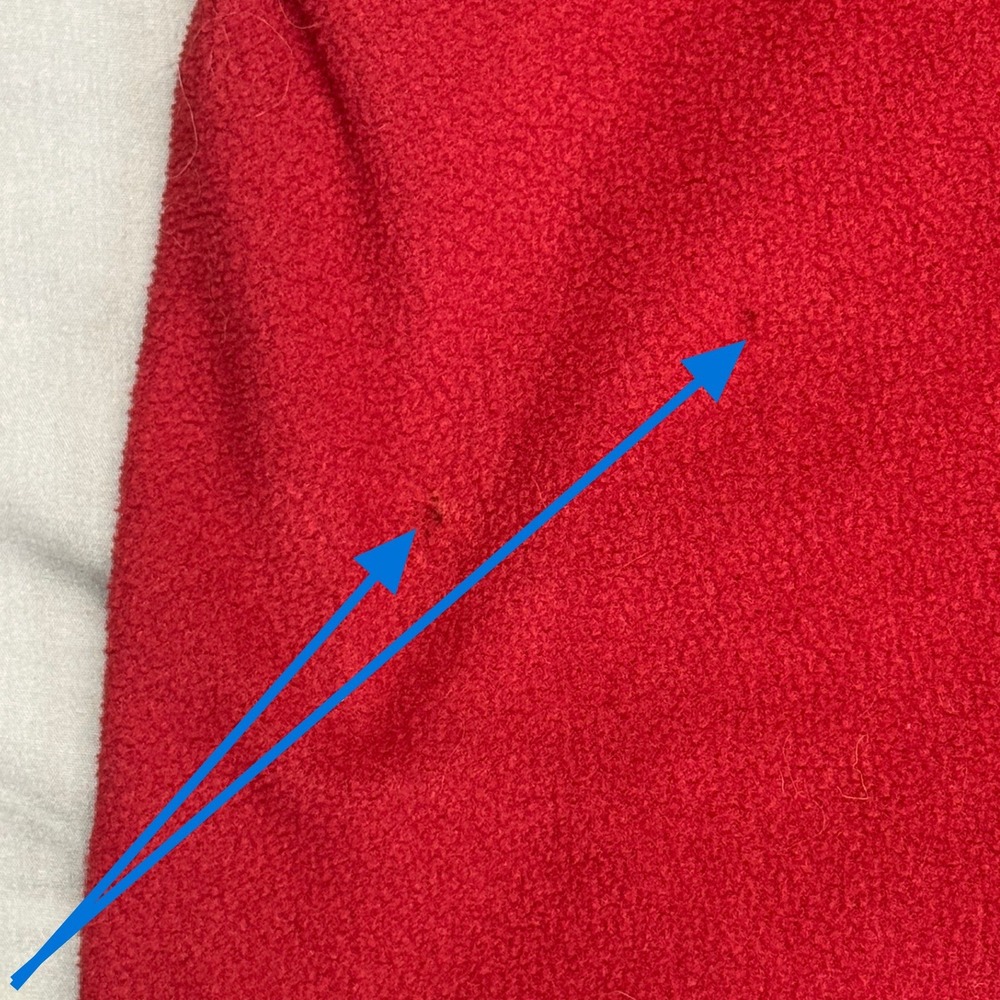 Y2K Patagonia Womens Synchilla Quarter Zip Fleece Pullover Red Small - Picture 6 of 8